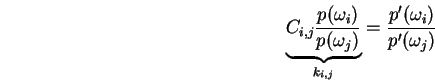 $p^\prime(\omega_1),\ldots, p^\prime(\omega_1)$