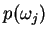 $\sum_{\ell=1}^k p(\omega_\ell) = 1$