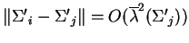 $\vert{\Sigma^\prime}_i - {\Sigma^\prime}_j\vert \rightarrow 0$