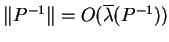 $\Vert I - (I + CP^{-1})^{-1}\Vert = O(\overline{\lambda}(P^{-1}))$