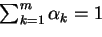 \begin{displaymath}
p(x,c\vert\Phi) = \sum_{k=1}^m \alpha_k p_k(x,c\vert\phi_k)
\end{displaymath}