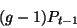 \begin{displaymath}(g-1) P_{t-1}
\end{displaymath}