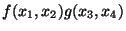 $f(x_1,x_2) g(x_3,x_4)$