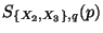 $S_{\{X_2,X_3\},q}(p)$