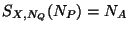 $S_{X,N_Q}(N_P) = N_{A}$