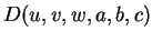 $D(u,v,w,a,b,c)$